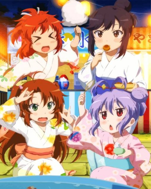 Non Non Biyori Characters Diamond Paintings