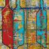 Red And Blue Abstract Bottles Diamond Paintings