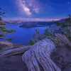 Starry Night Midnight Lake Diamond Paintings