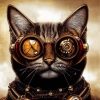 Steampunk Cat Diamond Paintings