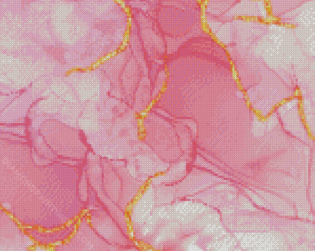 Golden Glitter And Pink Marble Diamond Paintings