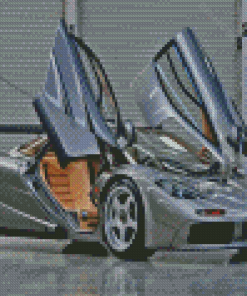 Grey McLaren F1 Car Diamond Paintings