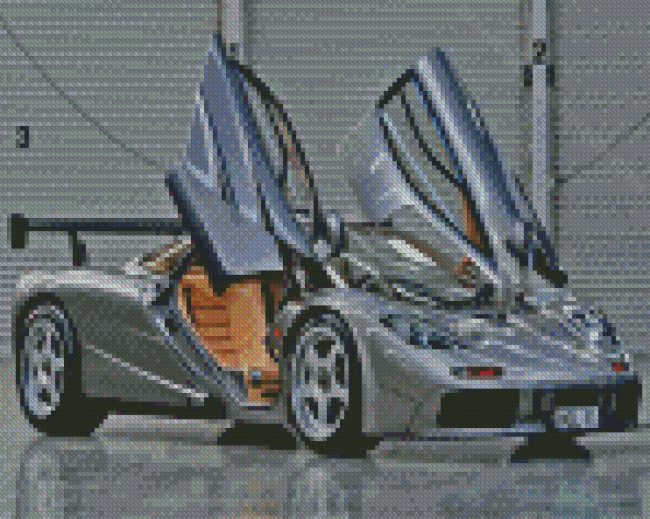 Grey McLaren F1 Car Diamond Paintings