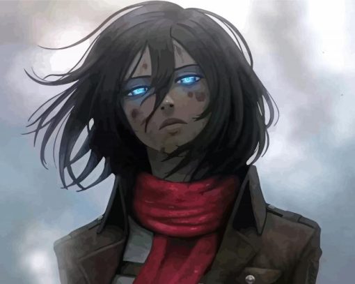 Mikasa Ackerman Anime Character Diamond Paintings