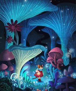 Mushroom Forest Diamond Paintings