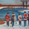 Pond Hockey Diamond Paintings