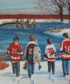 Pond Hockey Diamond Paintings