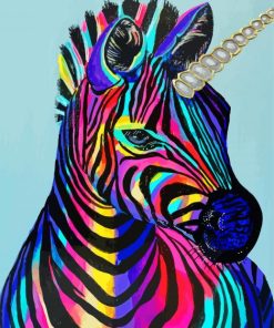 Rainbow Zebra Diamond Paintings