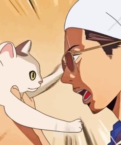 Tatsu And His Cat Diamond Paintings