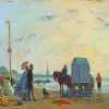 A La Plage A Trauville By Eugene Boudin Diamond Paintings