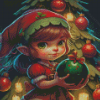 Adorable Christmas Elf Diamond Paintings