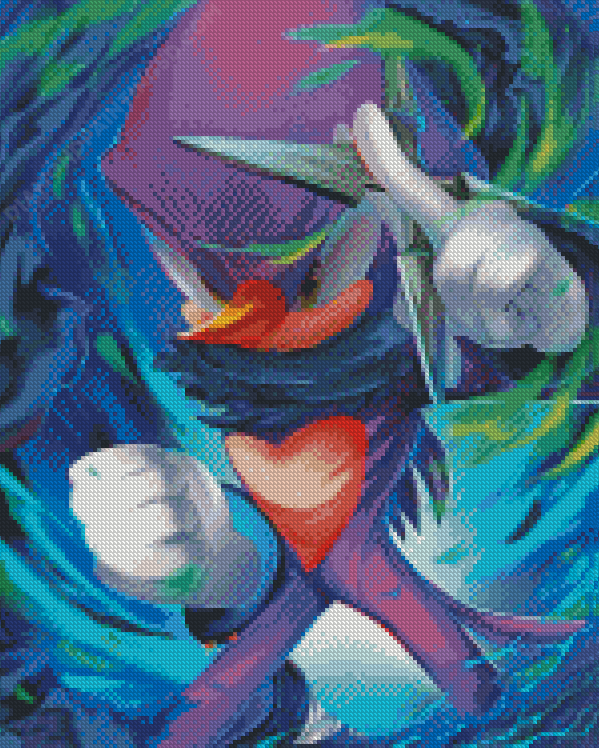 Aesthetic Metal Sonic Diamond Painting 