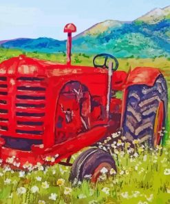 Aesthetic Farm Tractor Diamond Paintings