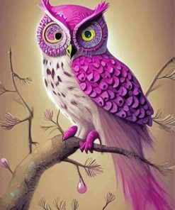 Aesthetic Purple Owl Diamond Paintings