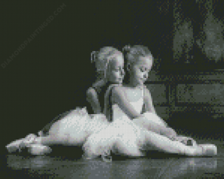 Black And White Ballerina Children Diamond Paintings