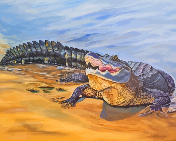 Cool Alligator Diamond Paintings