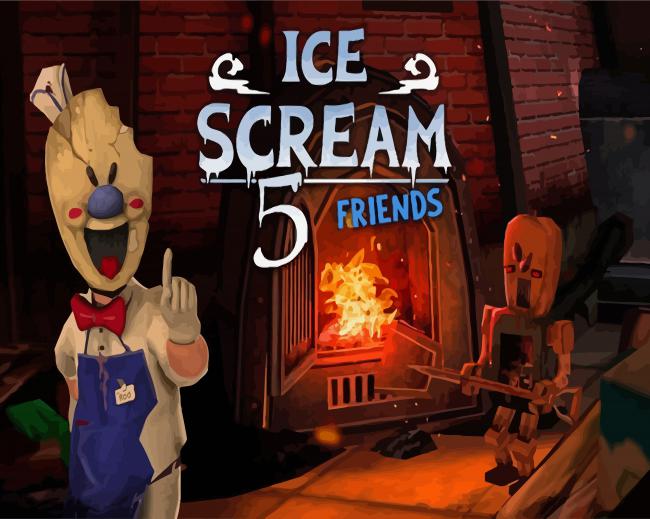 Ice Scream Poster Diamond Painting 