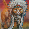 Native Cat Diamond Paintings