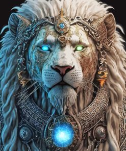 Powerful Lion King Diamond Paintings