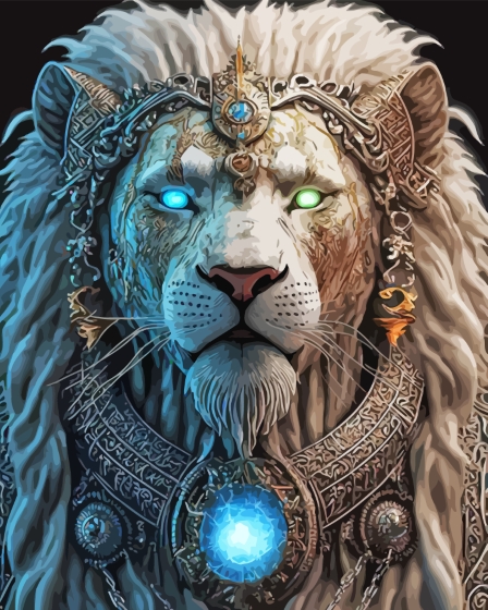 Powerful Lion King Diamond Paintings