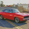 Red 1968 Dodge Charger Diamond Paintings