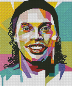 Ronaldinho Pop Art Diamond Paintings