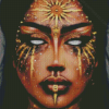 Scary Golden Lady Diamond Paintings