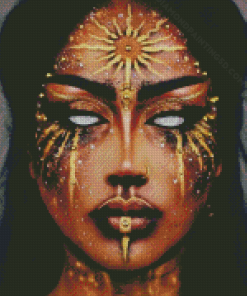 Scary Golden Lady Diamond Paintings