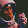 Space Astronaut Chimp Diamond Paintings
