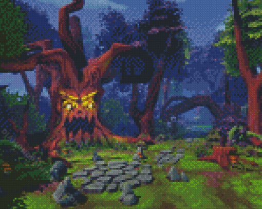 Animated Spooky Forest Diamond Paintings