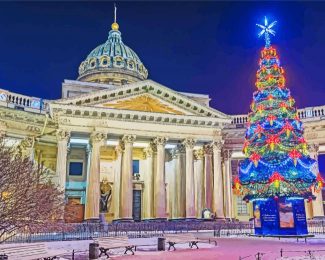 Christmas Kazan Cathedral Diamond Paintings