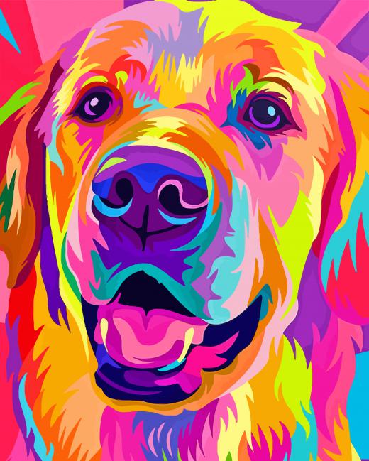 Colorful Dog Diamond Painting 
