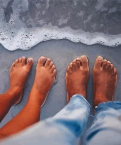 Feet In Water By Seaside Diamond Paintings