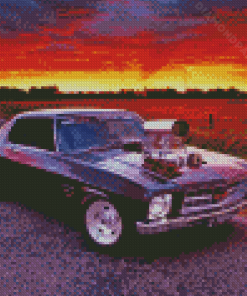 Holden Monaro GTS Car At Sunset Diamond Paintings