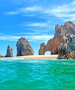 Lovers Beach Cabo San Lucas Diamond Paintings