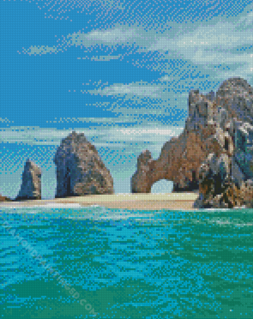 Lovers Beach Cabo San Lucas Diamond Paintings