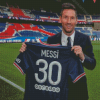 Messi PSG Tshirt Diamond Paintings