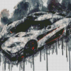 Splatter Koenigsegg Agera Car Diamond Paintings