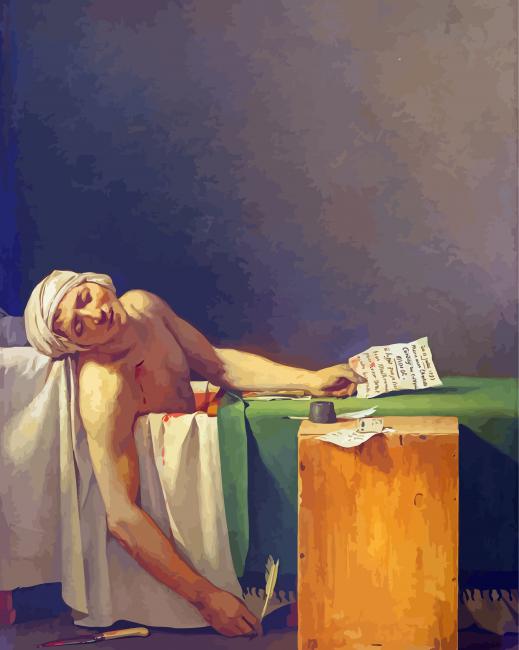The Death Of Marat By Jacques Louis David Diamond Paintings
