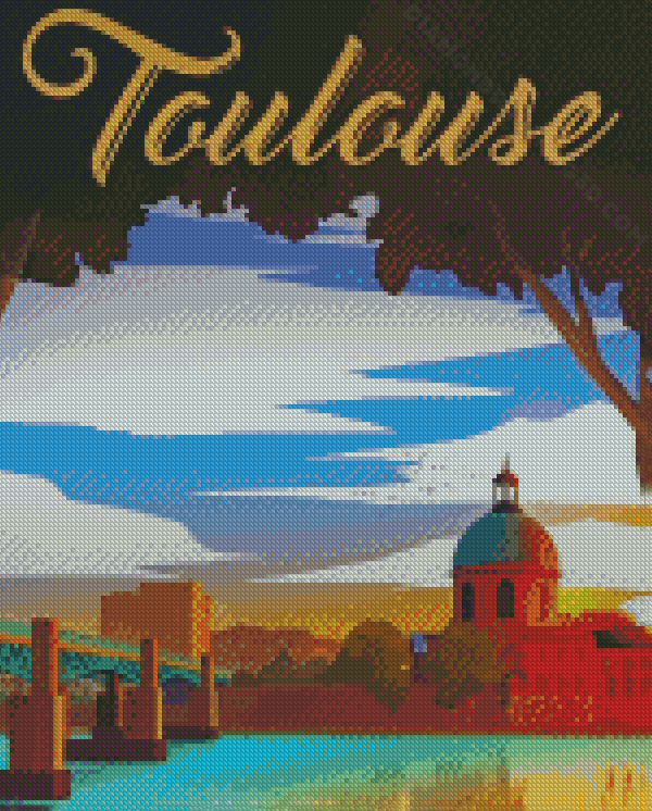 Toulouse City Poster Diamond Paintings