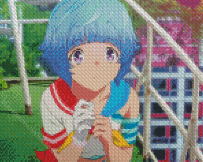 Uta Anime Girl Bubble Diamond Paintings