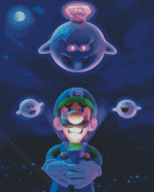 Video Game Serie Luigis Mansion Diamond Paintings