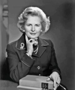 Black And White Margaret Thatcher Diamond Paintings