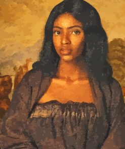 Black Mona Lisa Diamond Paintings