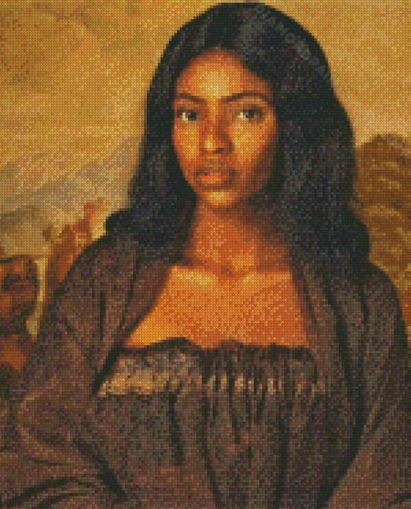 Black Mona Lisa Diamond Paintings