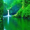 Forest Greenery Nature Waterfall Diamond Paintings