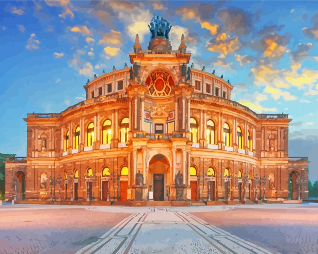 Germany Semperoper Dresden Opera Diamond Paintings