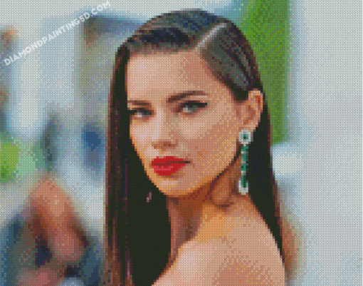 Gorgeous Adriana Lima Diamond Paintings