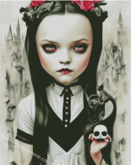 Gothic Weird Girl Diamond Paintings