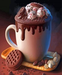 Hot Chocolate Milk Diamond Paintings
